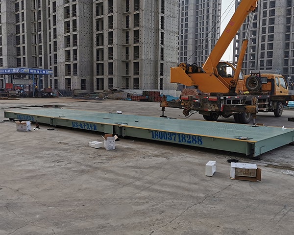 鄭州中牟中鐵建工3/16米電子汽車(chē)衡安裝調試完畢！
